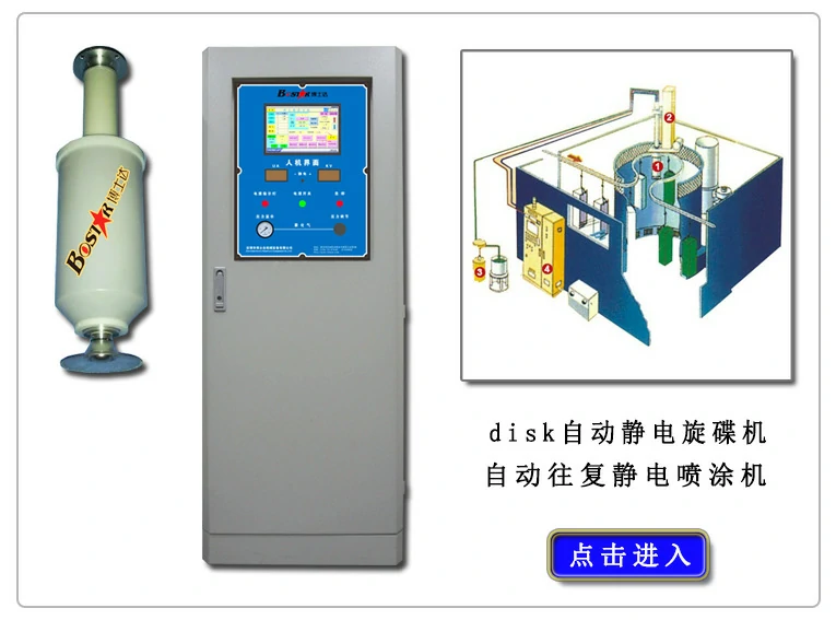disk自动静电旋碟机自动往复静电喷涂机